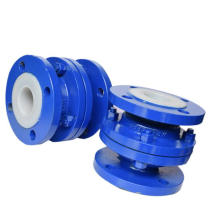 JIS10k Cast steel PTFE Lined Vertical Lift Check Valve/PTFE Lined Lift Check Valve